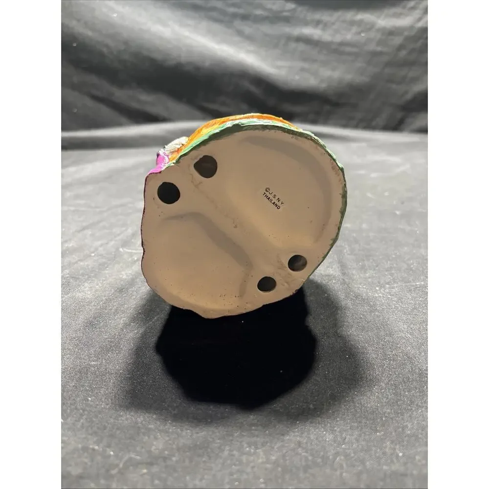 Trick Or Treat Cat Trinket Holder Ceramic, Handpainted bowl decoration